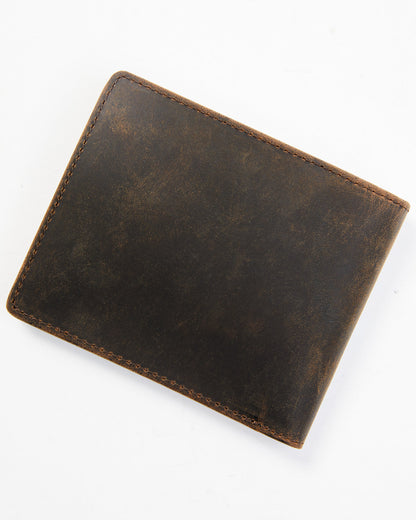 Men's Brown Mexico Slash Bifold Leather Wallet