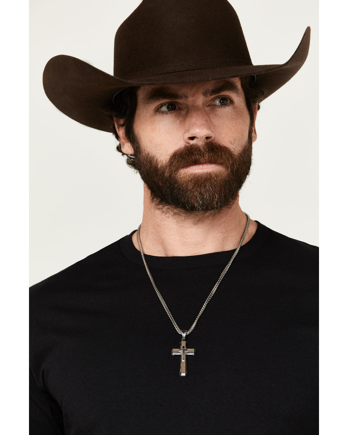 Men's Ornate Cross Necklace