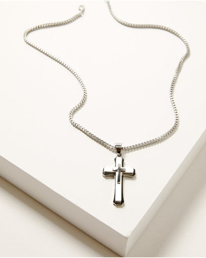 Men's Ornate Cross Necklace