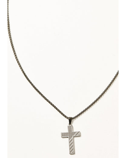 Men's Flag Cross Necklace