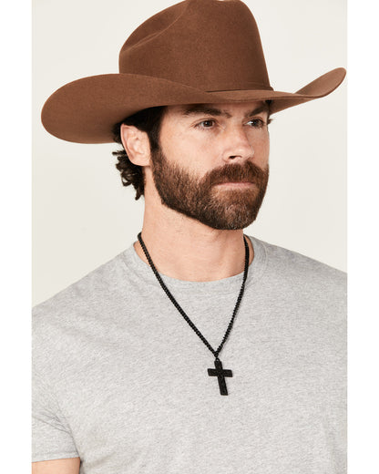 Men's Matte Cross Necklace