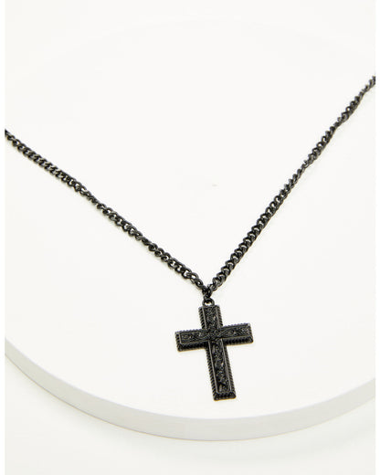 Men's Matte Cross Necklace