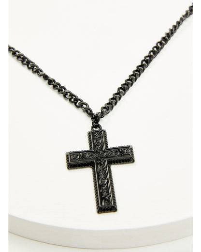 Men's Matte Cross Necklace