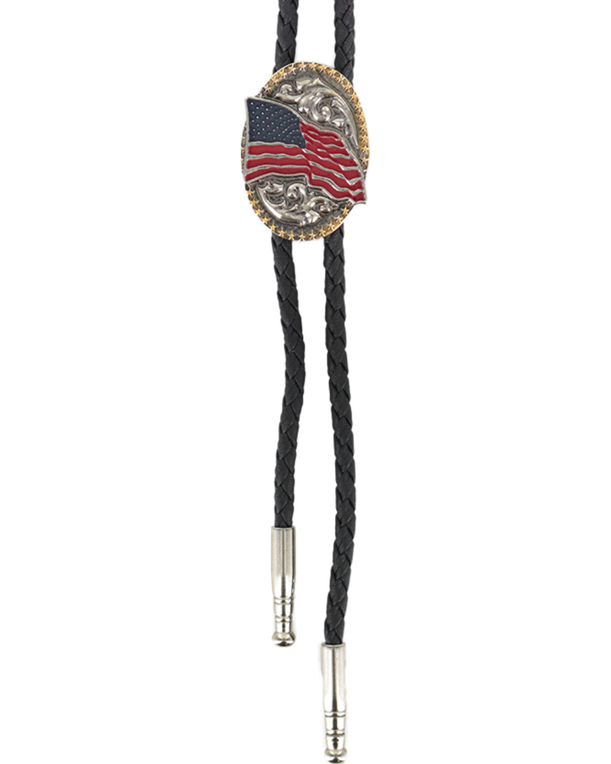 Men's American Flag Bolo Tie
