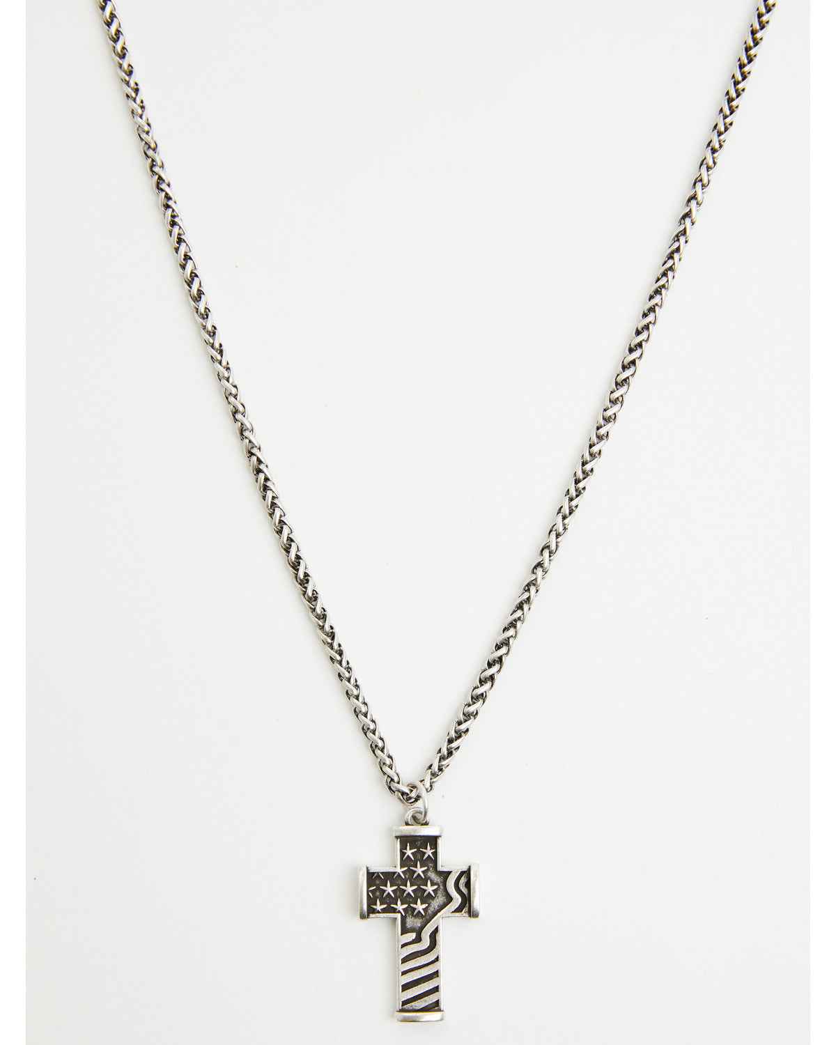 Men's Flag Cross Necklace