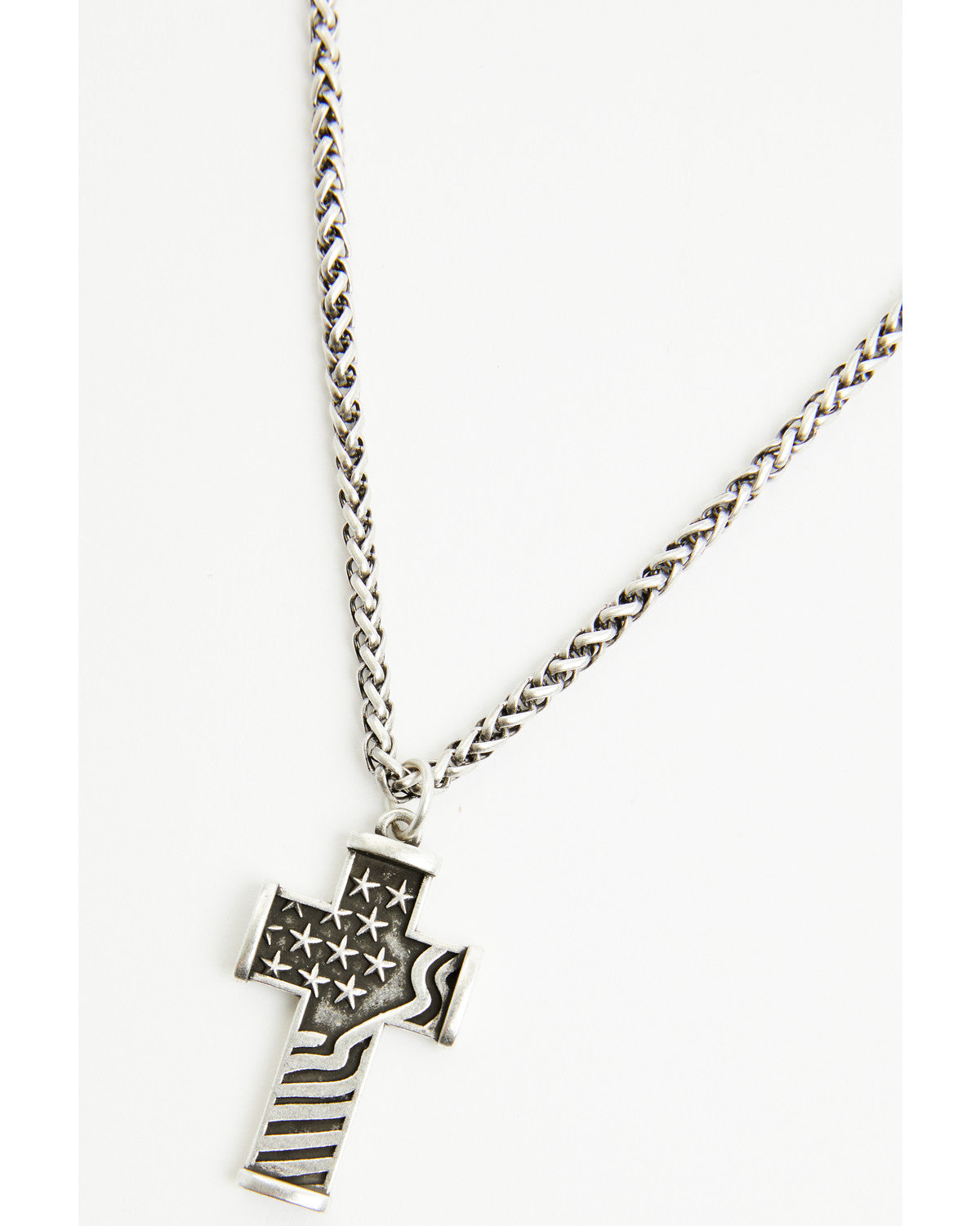 Men's Flag Cross Necklace