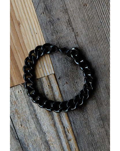 Men's Gunmetal Cuban Link Bracelet