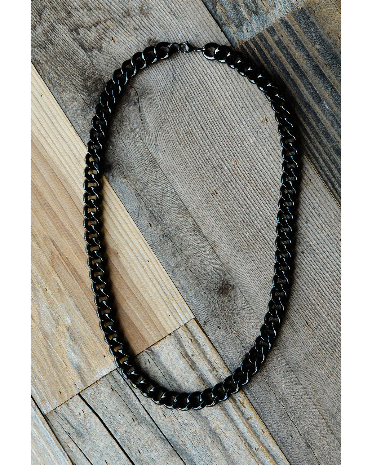 Men's Gunmetal Cuban Link Necklace