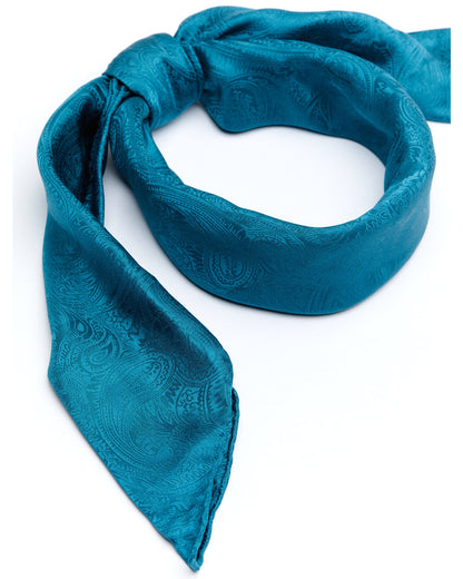 Men's Silk Jaquard Turquoise Scarf