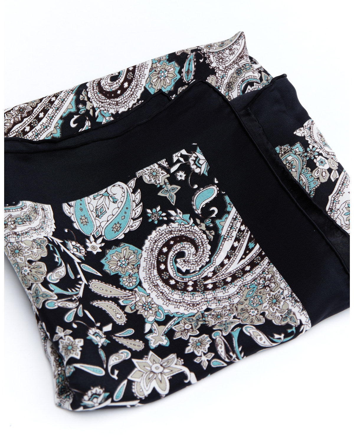 Men's Silk Navy Paisley Wild Rag Scarf