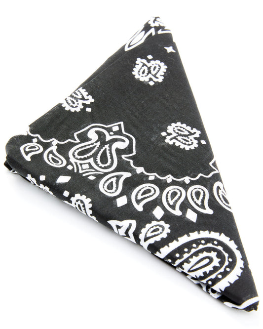Men's Black Bandana
