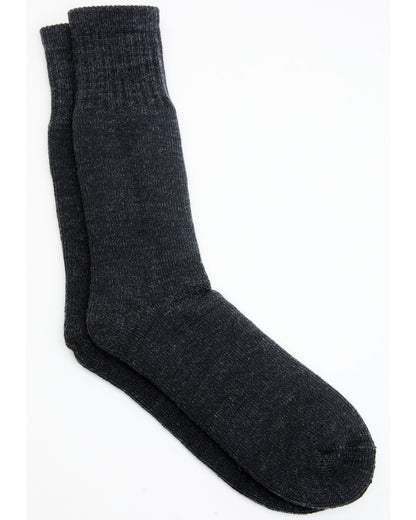Men's Dark Gray Wool Boot Sock