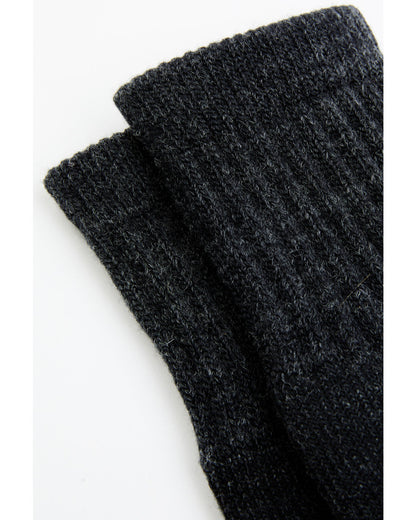 Men's Dark Gray Wool Boot Sock