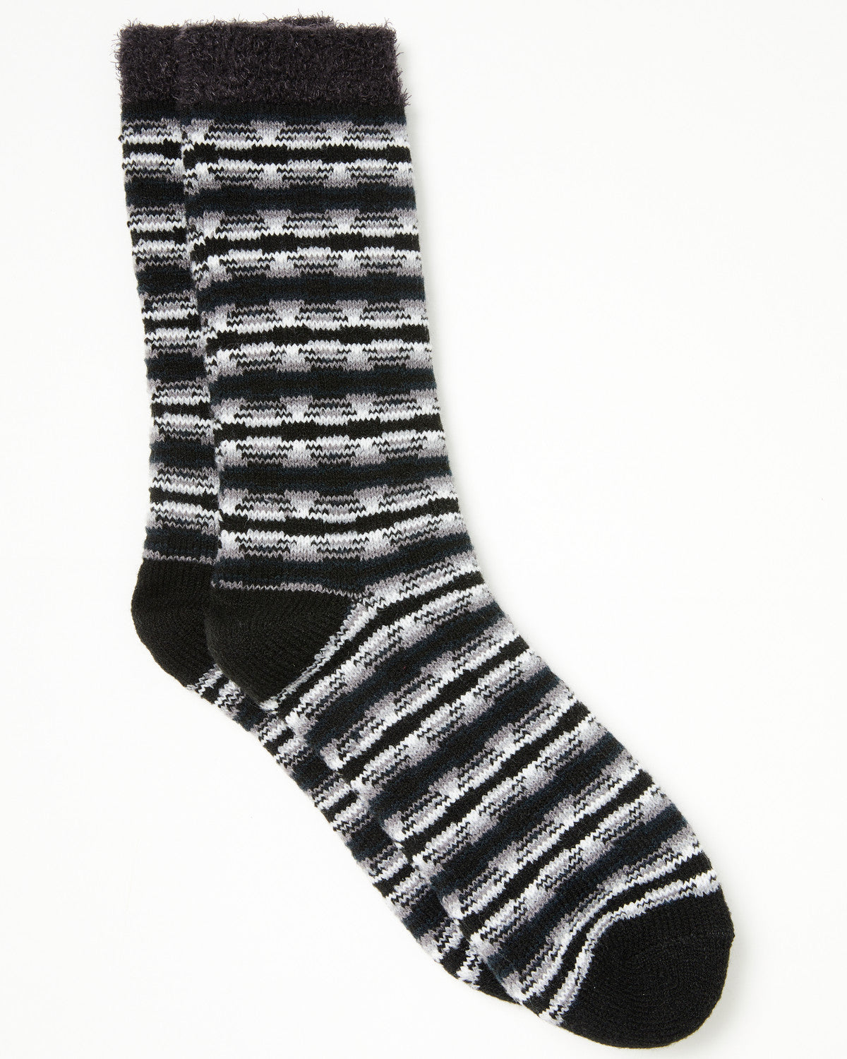 Men's Onyx Southwestern Print Cozy Crew Socks