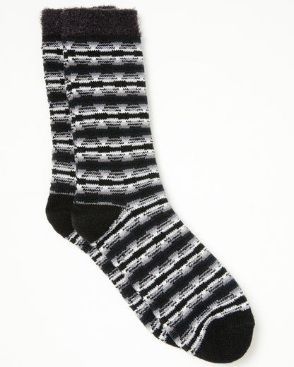 Men's Onyx Southwestern Print Cozy Crew Socks