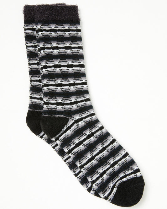Men's Onyx Southwestern Print Cozy Crew Socks