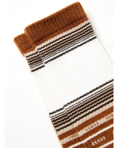 Men's Rio Southwester Stripe Print Crew Socks