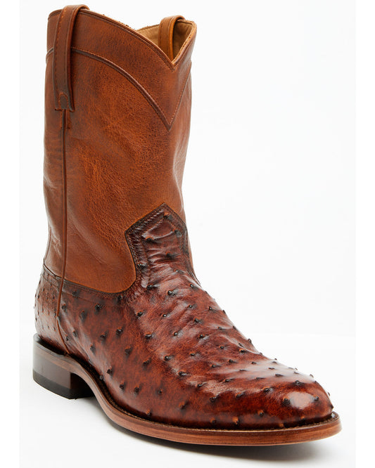Black 1978® Men's Carmen Exotic Full-Quill Ostrich Roper Bo