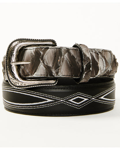 Men's Exotic Pirarucu Billet Belt