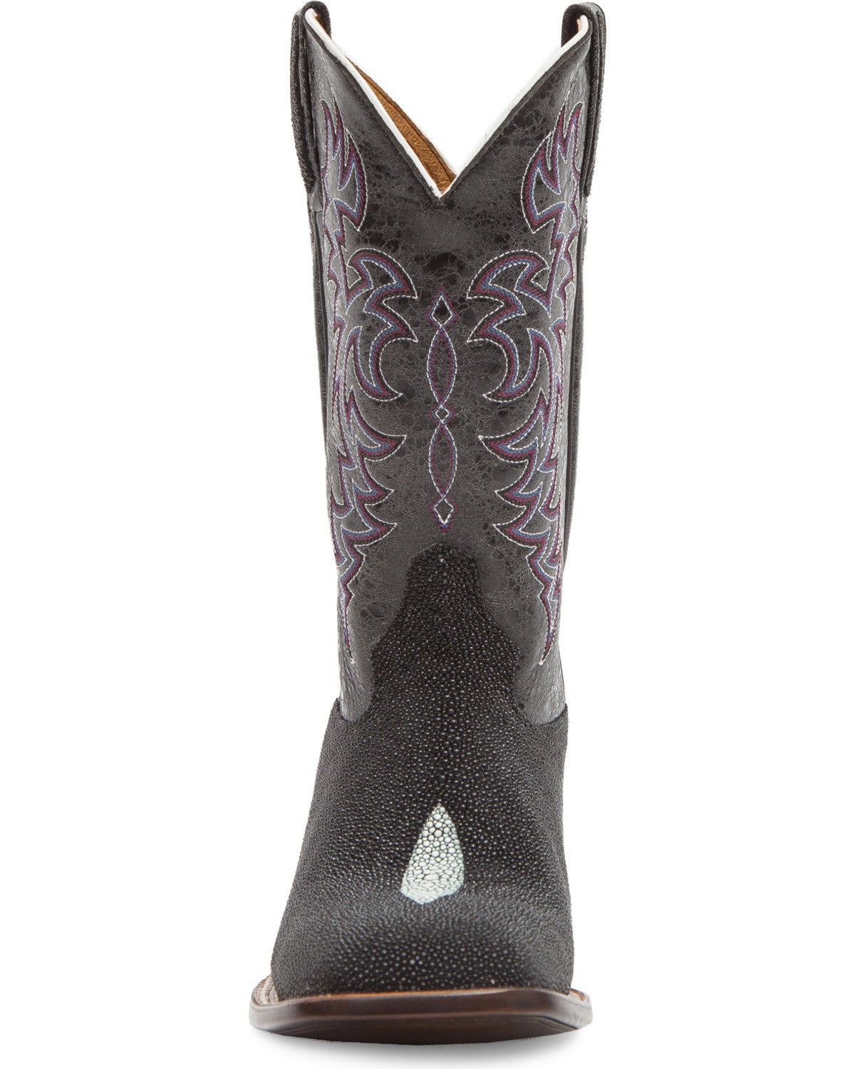 Men's Exotic Stingray Western Boots - Broad Square Toe
