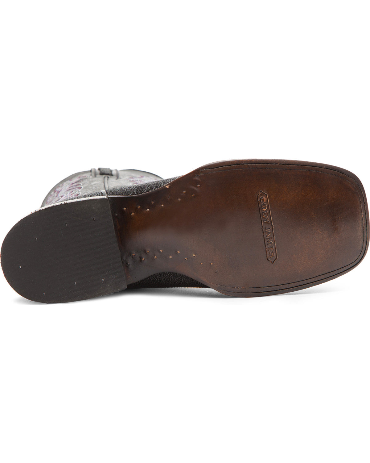 Men's Exotic Stingray Western Boots - Broad Square Toe