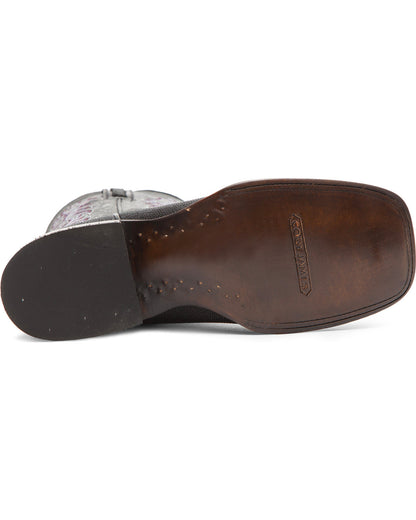 Men's Exotic Stingray Western Boots - Broad Square Toe