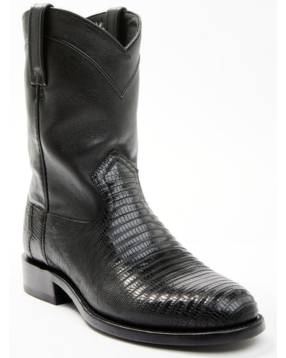 Black 1978® Men's Carmen Exotic Teju Lizard Roper Boots - R