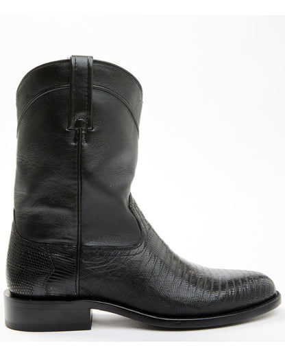 Black 1978® Men's Carmen Exotic Teju Lizard Roper Boots - R
