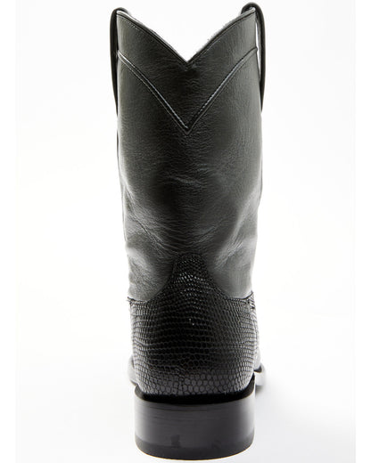 Black 1978® Men's Carmen Exotic Teju Lizard Roper Boots - R