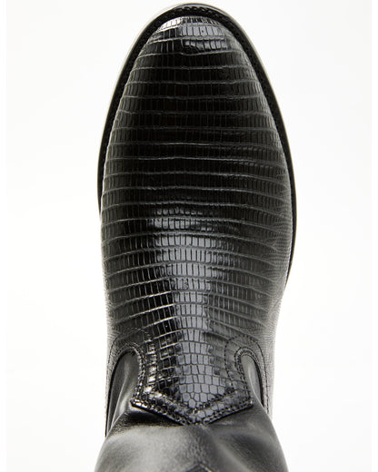 Black 1978® Men's Carmen Exotic Teju Lizard Roper Boots - R