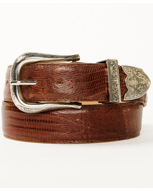 Black 1978™ Men's Exotic Lizard Belt