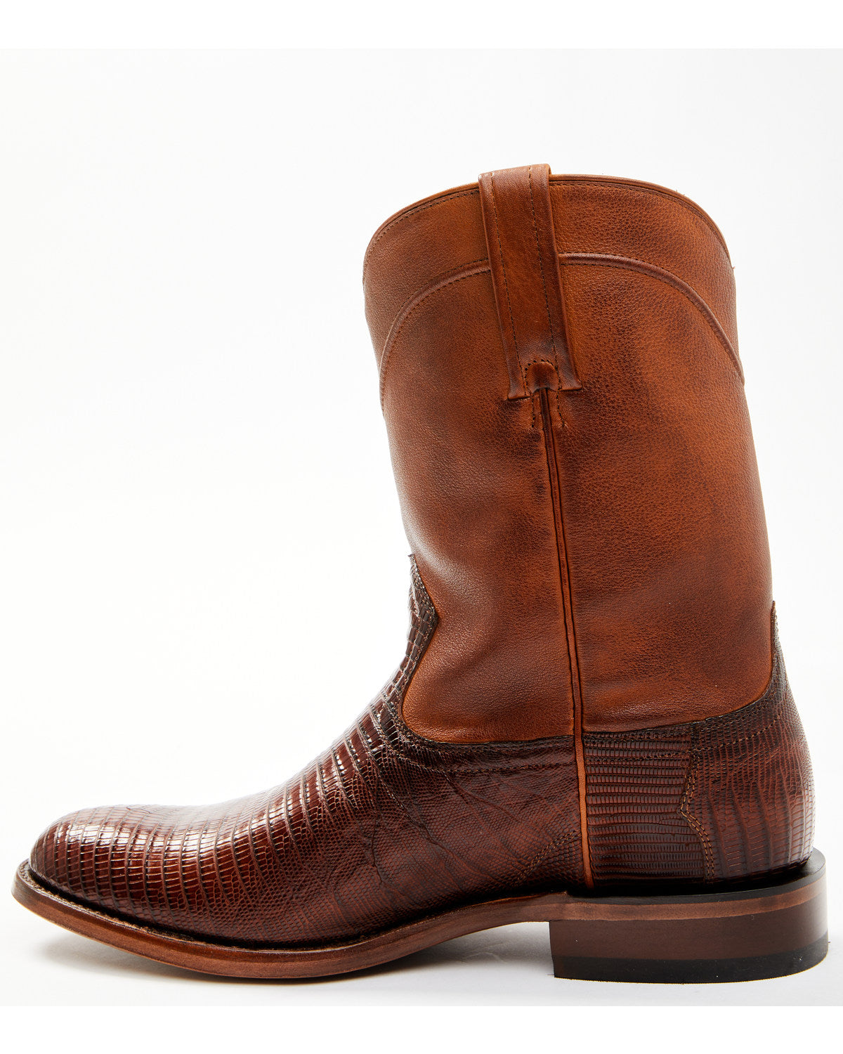 Black 1978® Men's Carmen Exotic Teju Lizard Roper Boots - R