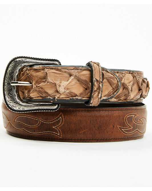 Men's Charutto Exotic Pirarucu Billet Belt