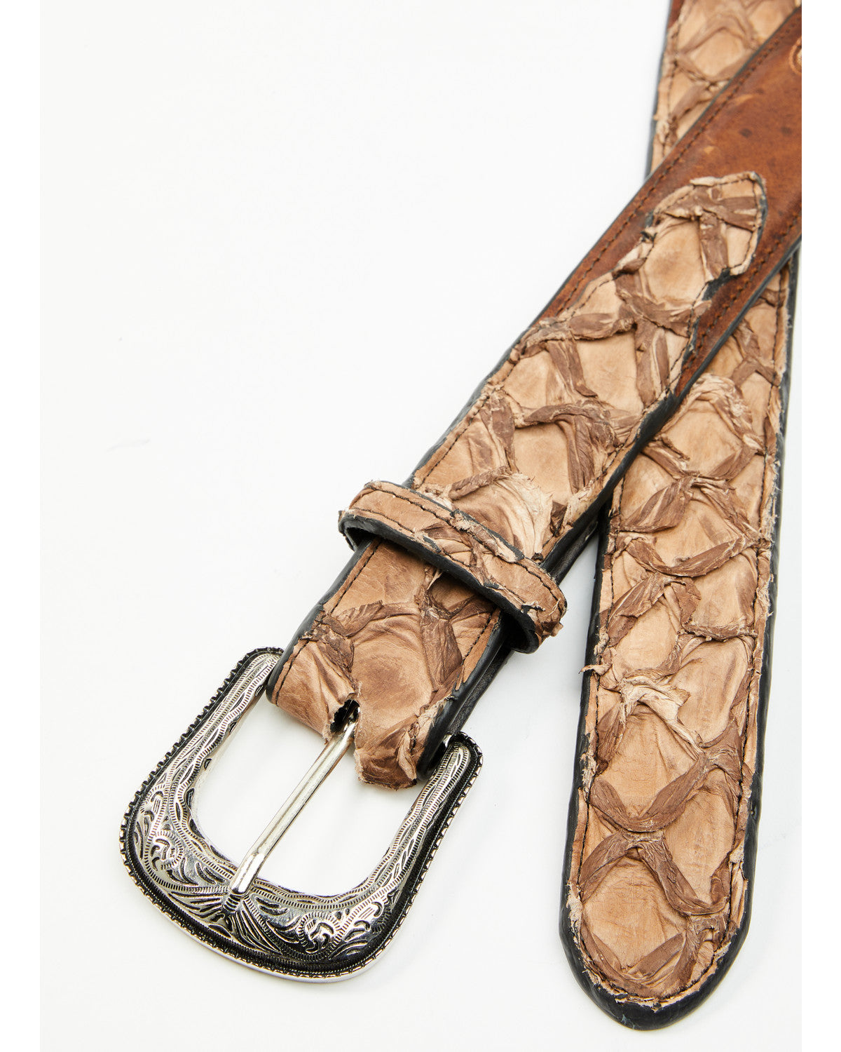 Men's Charutto Exotic Pirarucu Billet Belt