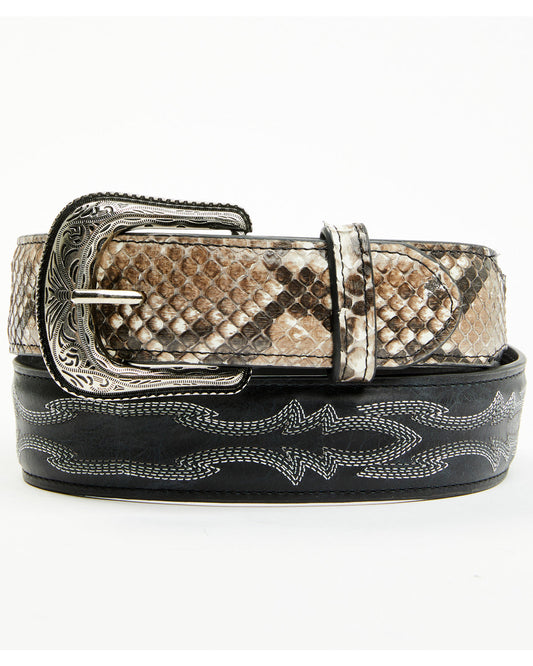 Men's Exotic Python Belly Billet Belt