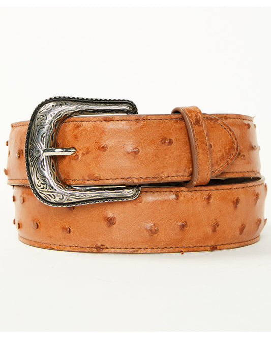 Men's Carver Exotic Ostrich Leather Belt
