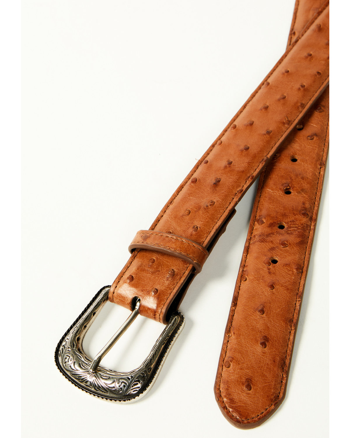 Men's Carver Exotic Ostrich Leather Belt
