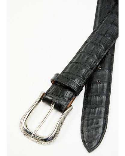 Black 1978™ Men's Sutton Exotic Caiman Tail Leather Belt