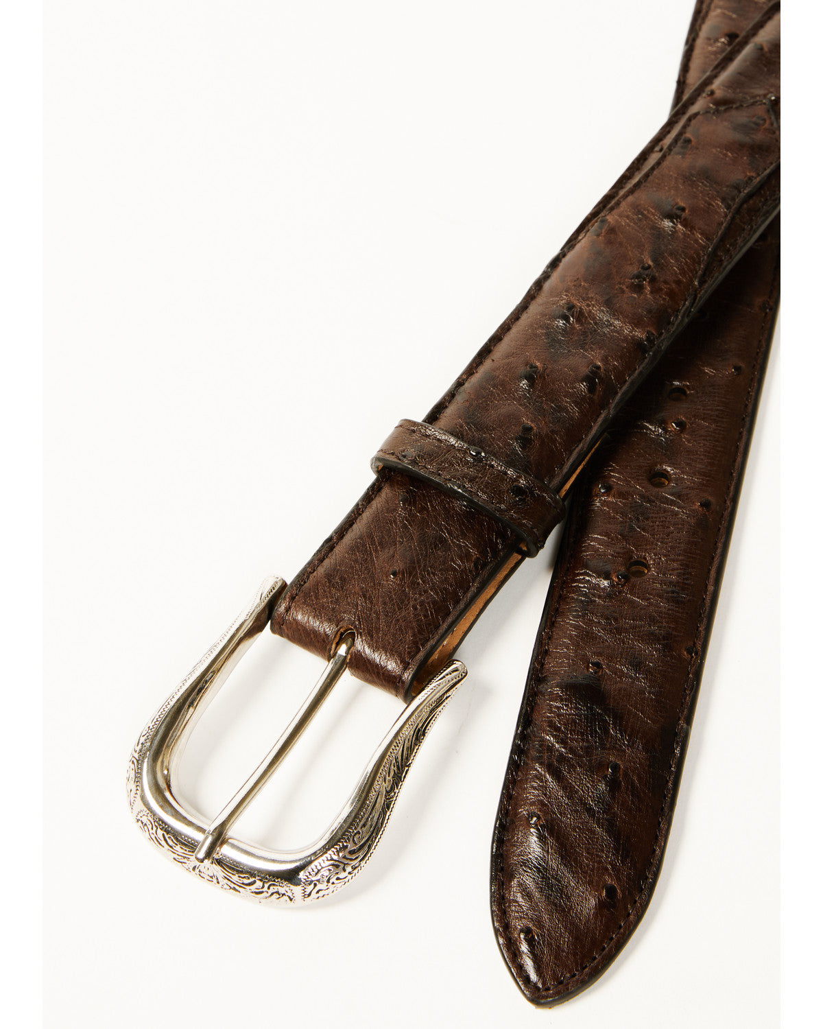 Black 1978™ Men's Exotic Full-Quill Ostrich Belt