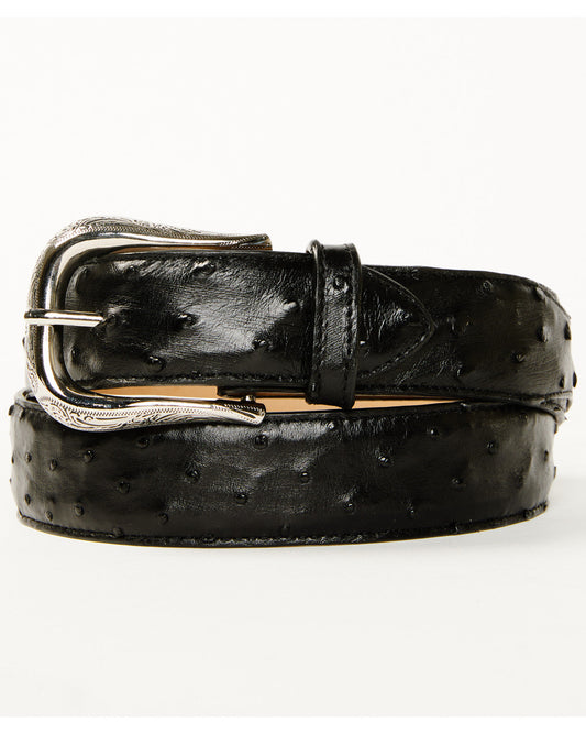 Black 1978™ Men's Dawson Exotic Full Quill Ostrich Leather