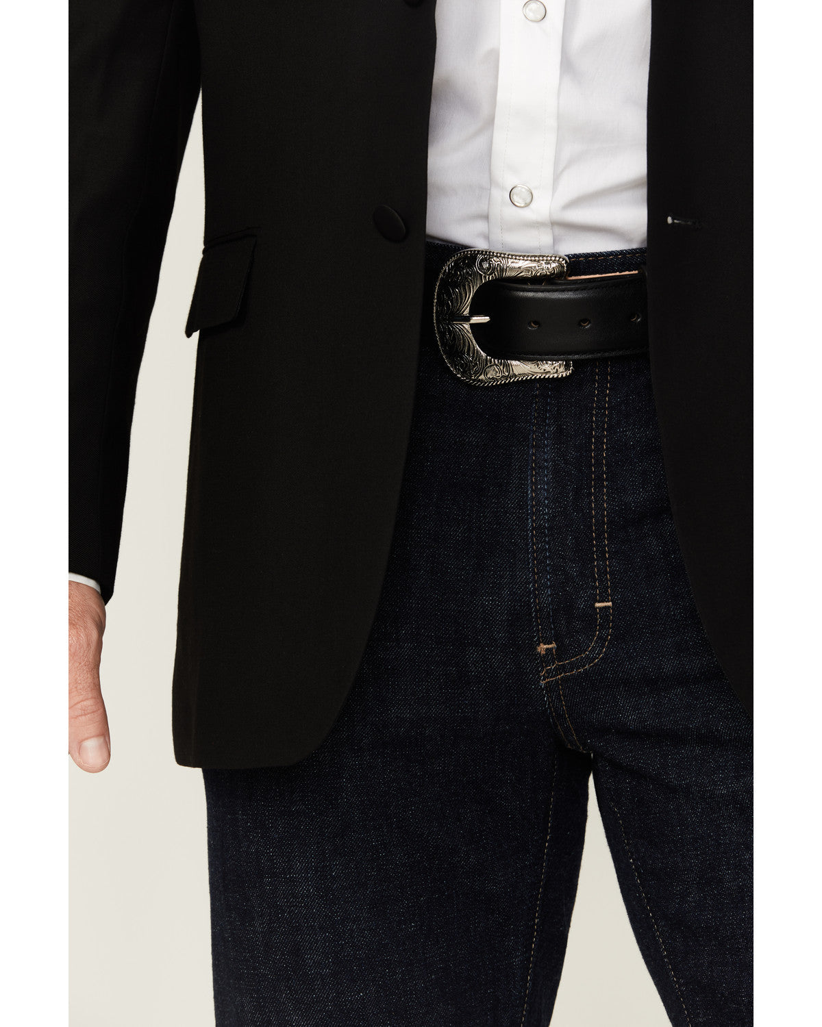 Black 1978™ Men's Smooth Leather Belt