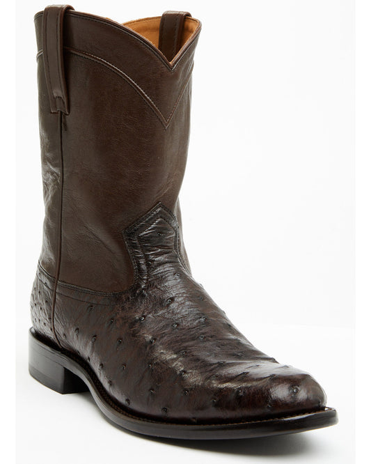 Black 1978® Men's Carmen Exotic Full-Quill Ostrich Roper Bo