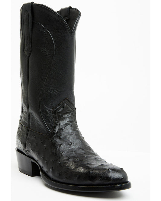 Black 1978® Men's Chapman Exotic Full-Quill Ostrich Western