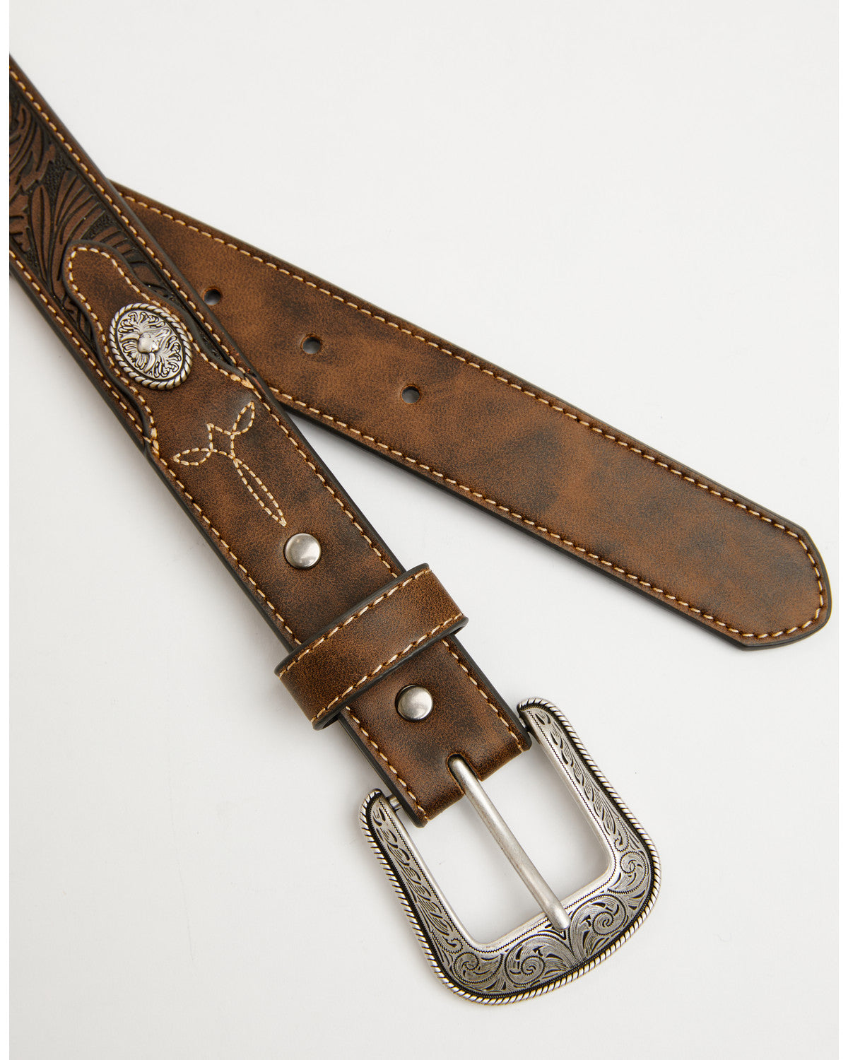 Boys' Concho Tooled Belt