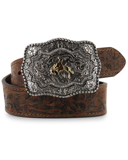 Kid's Floral Tooled Belt