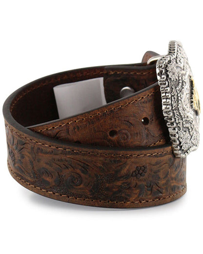 Kid's Floral Tooled Belt
