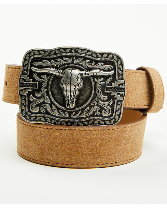 Boys' Rustler Steerhead Buckle Belt