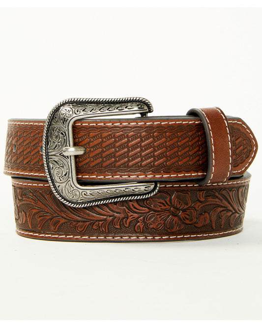 Boys' Crew Tooled Leather Belt