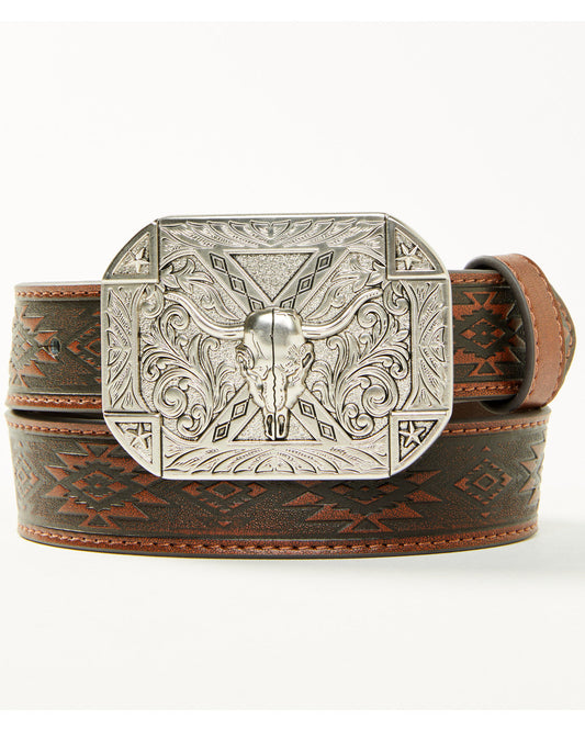 Boys' Southwestern Print Embossed Belt