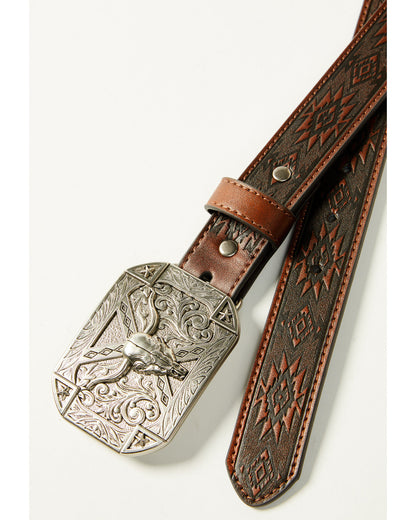 Boys' Southwestern Print Embossed Belt